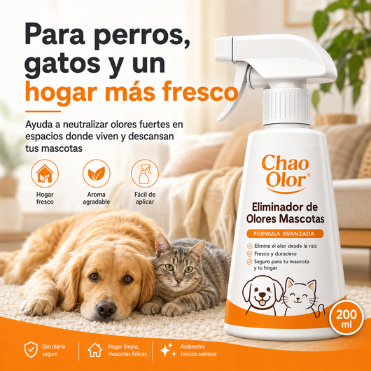 Chao olor® Eliminador de Olores Mascotas