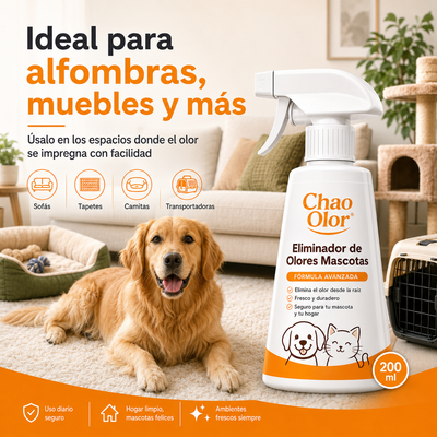 Chao olor® Eliminador de Olores Mascotas