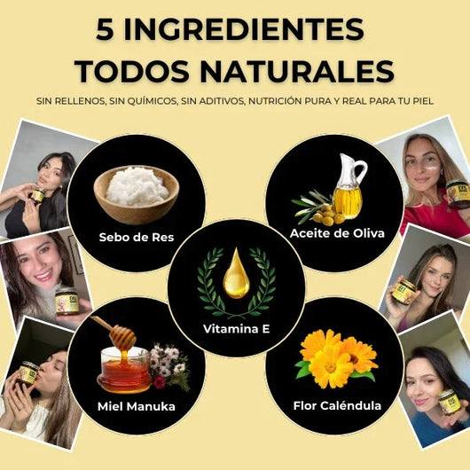 EVIL GOODS – Bálsamo Natural de Miel y Sebo de Res | Nutre, Regenera y Rejuvenece