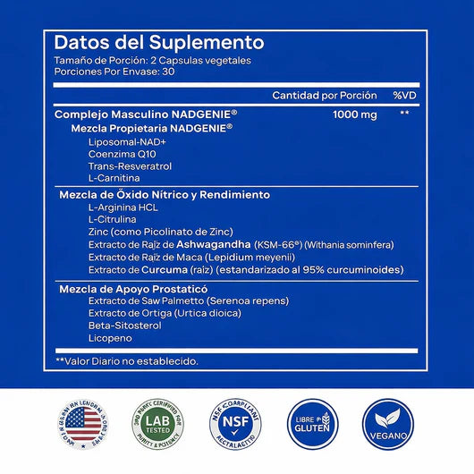 NAD+Vitalidad Masculina