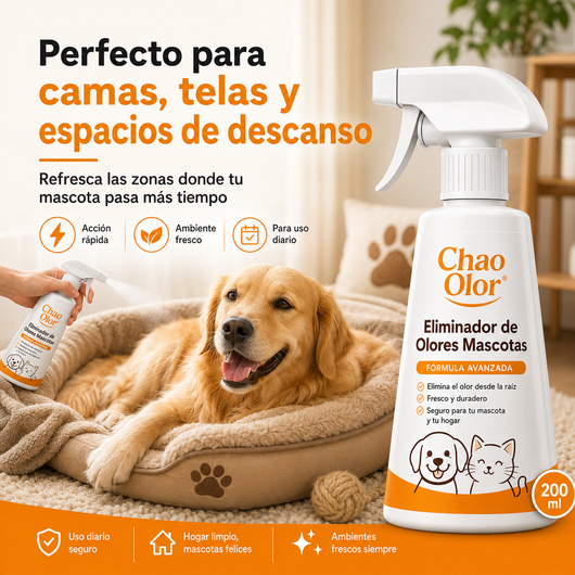 Chao olor® Eliminador de Olores Mascotas